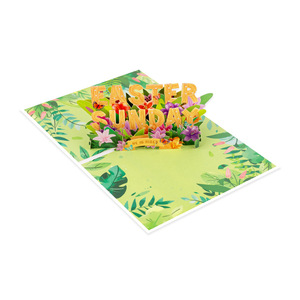 Nuova Carta d'Auguri di Pasqua con Scultura 3D in Carta, Regalo di <span class=keywords><strong>Buona</strong></span> Pasqua - Product Image 5
