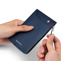 WilliamPolo dompet kulit pendek Pria, tempat kartu banyak Anti Maling untuk remaja