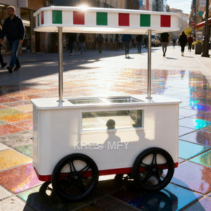 Chariot à glaces entièrement équipé, très populaire en 2025, construction robuste et longue durée de vie, petite remorque alimentaire - Product Image 1