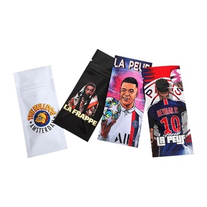 定制徽标印刷 1ml 3ml 2g 迷你烟弹预包装拉链卡利卷筒笔烟弹小袋带窗包装袋 - Product Image 1