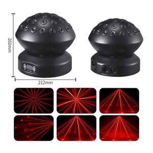 Di alta qualità magico movimento palla luce Laser 37 occhi 650Nm rosso controllo del suono Laser rotante testa mobile partito Disco Club - Product Image 1