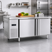 Kulkas Dapur Restoran Komersial Stainless Steel 6 Laci Pendingin Kipas Meja Kerja Freezer Bawah Meja
