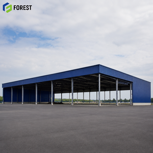 Entrepôt de stockage modulaire à portée libre en acier galvanisé antiseismique pour usage commercial intensif - Product Image 1