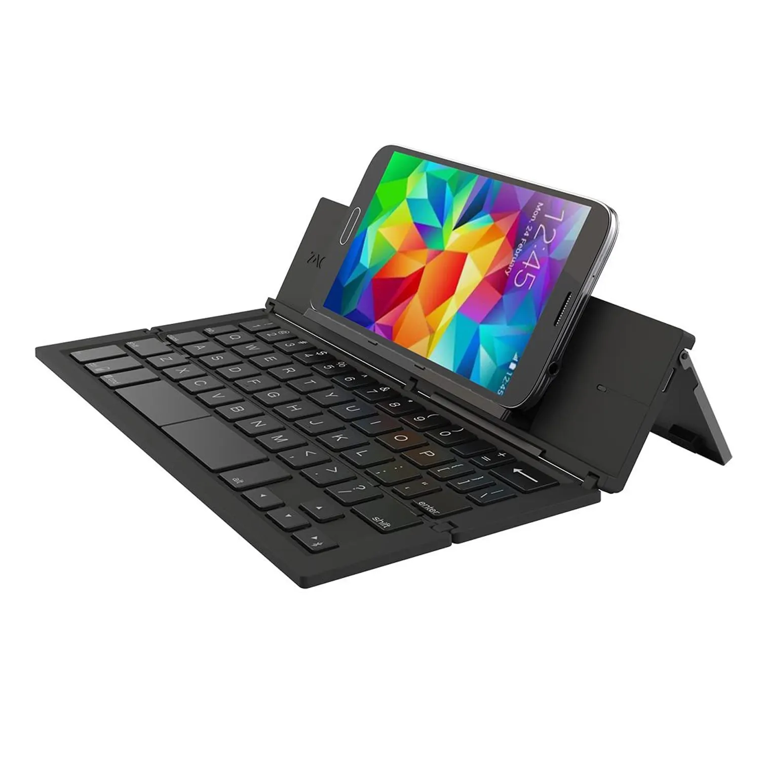 Mini Size Rechargeable Wireless Bt Foldable Folding Keyboard Guangdong Custom 60% Slim Mini Laptop with Mobile Phone RF Scissor