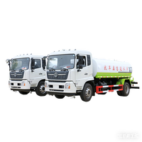 Camion d'arrosage vert Dongfeng Tianjin 18-25 tonnes - Pulvérisation annulaire et lutte contre l'incendie polyvalent