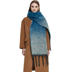 Mots-clés de recherche populaires : Écharpe Pashmina chaude pour femme, épaisse, à boucle, à franges, dégradée, pour l'hiver - Product Image 2