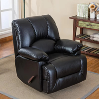 Wohnzimmer Retro Einzels itz Entspannung Komfortable Luft Leder Manual Home Recliner Chair
