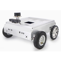 Chassis mobil Robot besar, suspensi Pendulum murah 4wd Robot pintar
