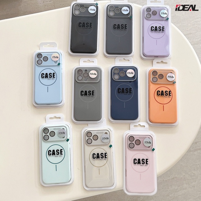 IDEAL Factory Liquid Silicone Skin Feeling Magnetic Wireless Charging Matte Anti-drop Waterproof Phone Cover for Iphone 17 16 15