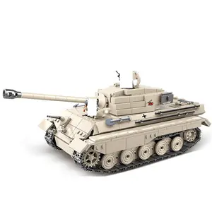 Ww2 Duitse Koning Tijger Leger Tank Speelgoed Plastic Model Kit Tanks Van Wereldoorlog 2 Militaire Tankvoertuigen Diy Speelgoed Bouwsteen Set
