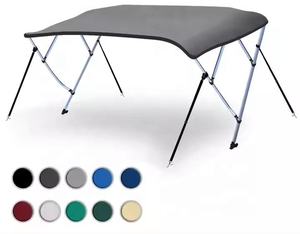 Parasol marin 10 couleurs 4 arches Bimini Top Cover 8 pieds x 91-96 pouces Poteaux en aluminium 25 mm Auvent Yacht <span class=keywords><strong>Bateau</strong></span> Accessoires de quincaillerie - Product Image 5