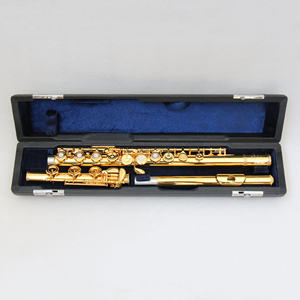 Instrument de musique <span class=keywords><strong>en</strong></span> argent 17 trous haut de gamme flûte transversale plaquée <span class=keywords><strong>or</strong></span> professionnel 17 flûte à trou ouvert <span class=keywords><strong>prix</strong></span> d'usine - Product Image 3