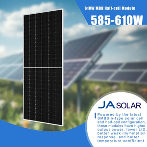 Paneles Solares Monocristalinos JA de 600 Vatios de Alta Potencia JAM78S30 585-610GR SMBB Tipo N 585W 600W 610W para el Hogar - Product Image 4
