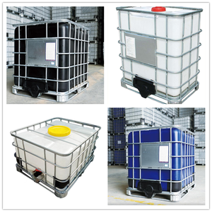 Réservoir IBC de stockage de produits chimiques en PEHD de 1000 L avec <span class=keywords><strong>cuve</strong></span> sous pression pour engrais, latex, colorants, glycérine, eau - Neuf - Product Image 1