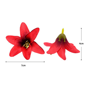 Dongchen Crafts <b>Artificial</b> Lily <b>Flowers</b> <b>Small</b> Silk <b>Flower</b> Realistic Home Decoration Wedding Props - Product Image 5