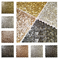 Mosaïque en métal en aluminium massif Conception de surface haute et basse personnalisée pour intérieur moderne pour murs de chambre à coucher de salon de salle de bain
