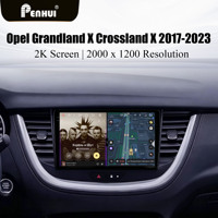 Autoradio Penhui Crystal Series avec CarPlay pour Opel Grandland X Crossland X 2016-2020, lecteur multimédia de navigation automobile