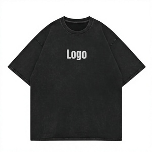 T-shirt oversize délavé à l'acide 230 g/m² en coton peigné 20, personnalisé, style vintage, Thaïlande - Product Image 1