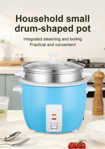 Automatic Rice <b>Cooker</b> 1.5-2.8L Drum Shape White Pot Portable Keep Warm Household Measuring Cup Drum Shape for Even Cooking - Product Image 5