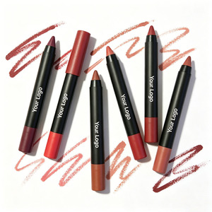 Velvet Lip Liner <b>Lipstick</b> Pen Matte Pencil Waterproof Long Lasting <b>Custom</b> Logo Vegan Lip Makeup - Product Image 2