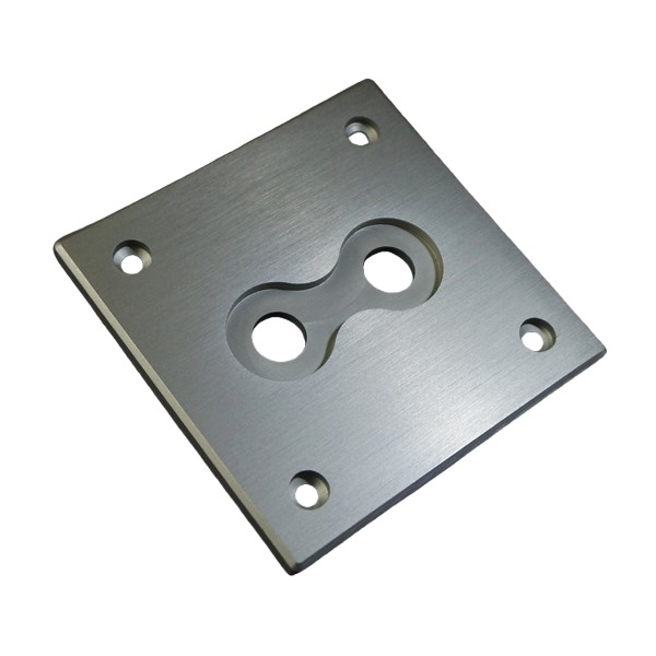 Audio Video Speaker Brushed Aluminum Double Binding Post Plate