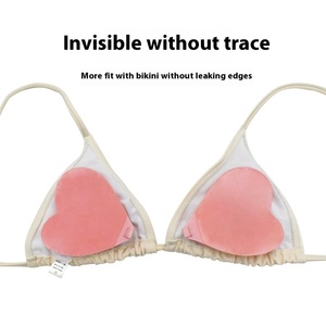 Pétales de poitrine autocollants en forme de cœur, sans bretelles, sans dos, invisibles, pour bikini sexy pour femmes - Product Image 4