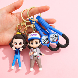 Nouveau pendentif en silicone <span class=keywords><strong>Stranger</strong></span> <span class=keywords><strong>Things</strong></span> de dessin animé, fait main, mignon, pour sac, porte-clés de voiture, jouet, cadeau - Product Image 4