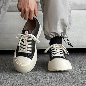 Zapatos de Plataforma de Alta Calidad, Lujosos y Modernos, con Suela Gruesa, Parte Superior de Cuero Genuino, Transpirables, Resistentes a la Abrasión, con Banda Elástica - Product Image 5