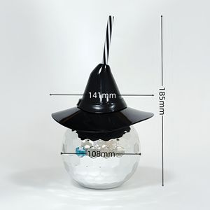 Vaso de Plástico Electrochapado Estilo Disco, 500 ml, Vaso para Bebidas de Fiesta de Halloween con Diseño de Sombrero de Bruja, 185 mm de Altura - Product Image 1