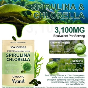 Espirulina y Chlorella de Alta Calidad de Marca Privada, Protección Antioxidante, Apoya el Bienestar Diario y la Salud Celular, Cápsulas Blandas - Product Image 4