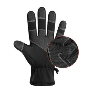 Custom Logo Anti-Slip Sport Cycling Bike <b>Gloves</b> Waterproof Outdoor <b>Touchscreen</b> <b>Gloves</b> for Winter for Casual Fishing Daily Use - Product Image 2
