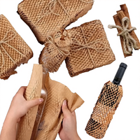 Rouleau de papier nid d'abeille haute résistance, taille des cellules de 1 mm pour l'emballage lourd, remplissage de vide écologique et protection des bords