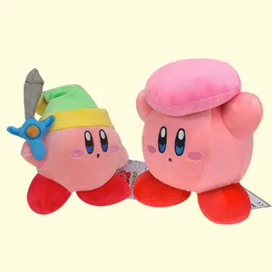 Nueva estrella Rosa Kabi peluche Kirby Plus espadachín Kabi corazón Kabi lindo muñeco de peluche al por mayor