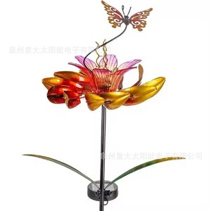 Lampes solaires de jardin en forme de fleur, lampe décorative LED d'extérieur, résistante à l'eau, autoportante - Product Image 3