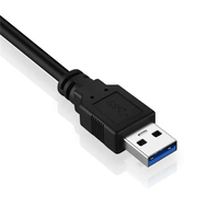 Penjualan Terbaik 1080P USB 3.0 ke VGA adaptor konverter logam dan plastik dengan baja untuk TV proyektor PC