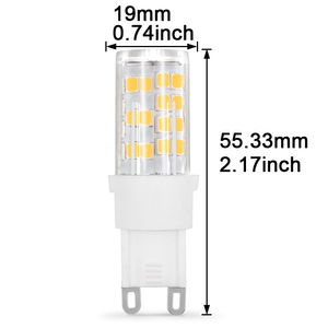 SHENPU-bombilla LED regulable de cerámica <span class=keywords><strong>G9</strong></span>, equivalente a halógeno, 40W, 500LM - Product Image 5