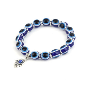 Pulseira Olho Turco Azul com Mão de Fátima <span class=keywords><strong>Hamsa</strong></span> e Olho Grego de Contas - Product Image 5