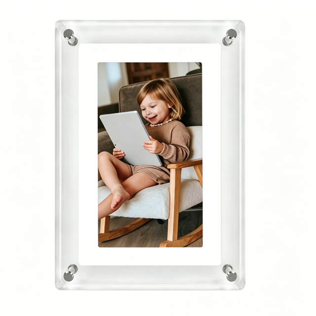 7 Inch WiFi Digital Photo Frame 1024*600 IPS HD Cloud Smart Digital Picture Frame 8GB Storage USB Auto Rotation