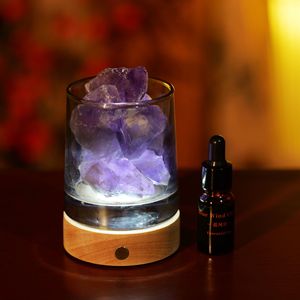 Diffuseur de parfum en pierre brute de cristal naturel, lampe aromathérapie, <span class=keywords><strong>ornement</strong></span> de bureau pour la maison, cadeau, vente en gros transfrontalière, mariage - Product Image 6