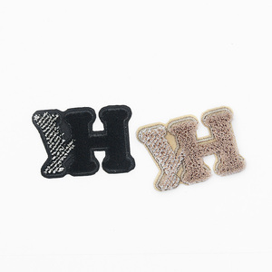 Mới đến thư hình dạng polyester thêu vá Thiết kế quần áo phù hợp với bàn chải embroid vá - Product Image 5