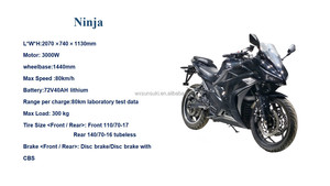 SUNSUKI Adult Motorcycle 3000w Factory Direct Sales of New Hot Selling <b>72V</b> Long-lasting <b>Battery</b> Scooter - Product Image 6