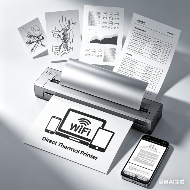 Phomemo G100Pro WiFi Direct Print Portable Thermal Printers Wireless for Travel Compatible with AirPrint for A4 and LETTER SIZE