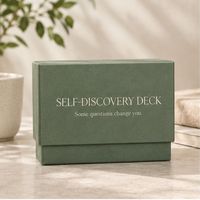 Ensemble de cartes de soins personnels élégantes avec logo personnalisé en gros pour la thérapie par affirmation et la pleine conscience