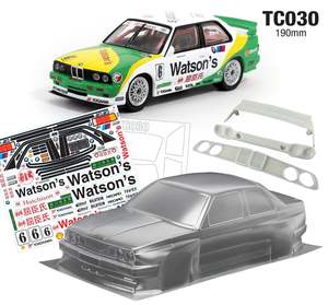 Coque de <span class=keywords><strong>voiture</strong></span> transparente E30 M3, pour <span class=keywords><strong>Tamiya</strong></span> kyosho HPI HSP <span class=keywords><strong>1</strong></span>/<span class=keywords><strong>10</strong></span> RC, carrosserie automobile tout-terrain - Product Image 1