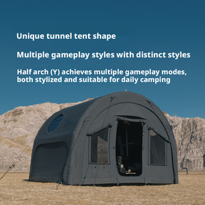 Tienda de Campaña Inflable de Lujo, Gran Capacidad, Impermeable, de <span class=keywords><strong>Tela</strong></span> Oxford, con Bomba de Aire, Equipo para Campamento y Fiestas al Aire Libre - Product Image 2