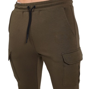 Men's Regular Fit Mid Waist <b>Joggers</b> Pants Drawstring Casual Outdoor Trousers Knitted Eco-Friendly Breathable <b>Polyester</b>/Cotton - Product Image 4