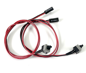 50cm Langes Einschaltknopf-Schalterkabel für PC-Schalter Reset Computer-Stromversorgung Momentan Automatisch Zurücksetzender Druckknopf - Product Image 3