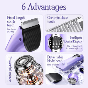 Épilateur électrique double tête pour femme, nouveau rasoir pour les <span class=keywords><strong>parties</strong></span> <span class=keywords><strong>intimes</strong></span>, épilateur pour poils pubiens - Product Image 2