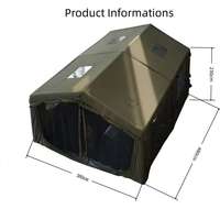 Tente gonflable quatre saisons à une chambre, en tissu Oxford, protection UV, imperméable, gonflable rapidement, pour le camping en plein air