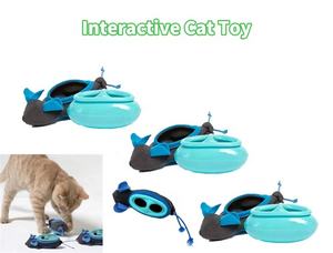 Juguete ecológico de lujo con fugas de comida <span class=keywords><strong>para</strong></span> mascotas, tela y ratón relleno de goma <span class=keywords><strong>para</strong></span> gatos que atrapan ratones pequeños - Product Image 2